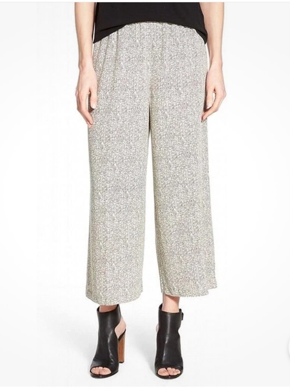 Eileen Fisher Tencel Cropped Wide‎ Leg Pant